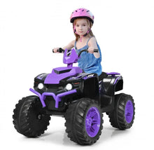 Load image into Gallery viewer, Super Cool 12V Kids Ride On ATV, Car 1 Seater | LED Lights | Heavy Duty Tires | Ages 3-7 | Music | 2 Speeds | Upgraded
