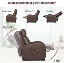 Load image into Gallery viewer, Heavy Duty Comfortable Massage Recliner Chair Wingback Single Chair With Side Pocket, Remote | 8 Massage Modes
