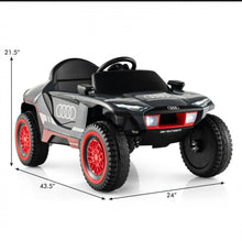 Load image into Gallery viewer, Super Cool 2025 Licensed 12V Audi Kids Ride On Car Upgraded | E-Tron Racing Car | 2 Speeds | Seatbelt | Music | Remote
