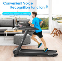 Load image into Gallery viewer, Modern Heavy Duty Powerful Motor 4.75Hp Quiet Electric Folding Treadmill With Present Programs, Touch Screen Control | Shock Absorbing | Voice Recognition
