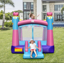 Load image into Gallery viewer, Super Cute &amp; Adorable Princess Theme 3-in-1 Inflatable Bouncy House With 480W Blower
