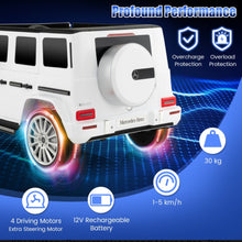 Load image into Gallery viewer, Licensed 2025 Mercedes-Benz 12V AMG G500 Gwagon 1 Seater Kids Ride On Car | Bluetooth | LED Lights | Remote | Rocking Mode | 4x4
