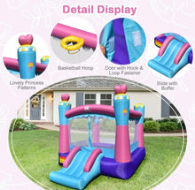 Load image into Gallery viewer, Super Cute &amp; Adorable Princess Theme 3-in-1 Inflatable Bouncy House With 480W Blower
