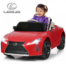 Load image into Gallery viewer, 2025 Licensed 12V Lexus LC500 12V Kids Ride-On Car 1 Seater Upgraded | Music | Shocks | Bright Lights | Remote | Ages 3-8
