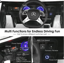 Load image into Gallery viewer, Super Cool 12V Kids Licensed Upgraded 1 Seater Ride On Car Mercedes-Benz Maybach Style | LED Lights | Seatbelt | 4 Wheel Shock Absorber | Ages 3-8 | Remote
