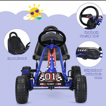 Load image into Gallery viewer, 2025 Super Cool Upgraded 4 Wheel Pedal Powered GoKart Ride On Car | Adjustable Seat | Heavy Duty Seat | Enclosed Chain For Safety
