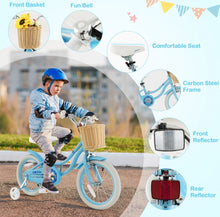 Load image into Gallery viewer, Super Awesome &amp; Fun Retro 16” Children’s Pedal Bicycle Bike Adjustable Handle, Seat | Ages 4-7 | Basket | Bell | Comfy Seat | Heavy Duty Tires
