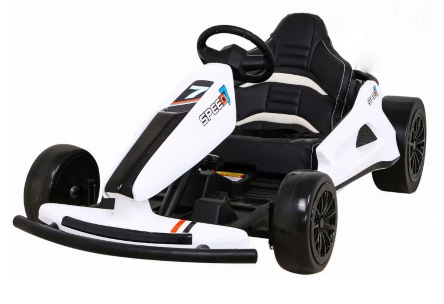 New 2025 | 24V Drifter GoKart Go Kart 1 Seater Ride on Car | LED Lights | Leather Seats | Upgraded Rubber Wheels | Up To 16KPH