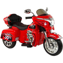 Load image into Gallery viewer, Super Cool 2025 Three-Wheeled Motorcycle Ride On Car | 12V | 2 Speeds | Lights | Music | Storage | Ages 3-8
