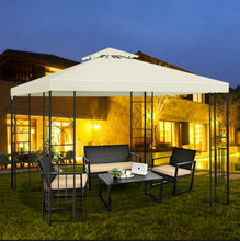 Load image into Gallery viewer, Super Duty Beautiful 2 Tier 10x10ft Patio Gazebo Canopy Tent | Sun Protection
