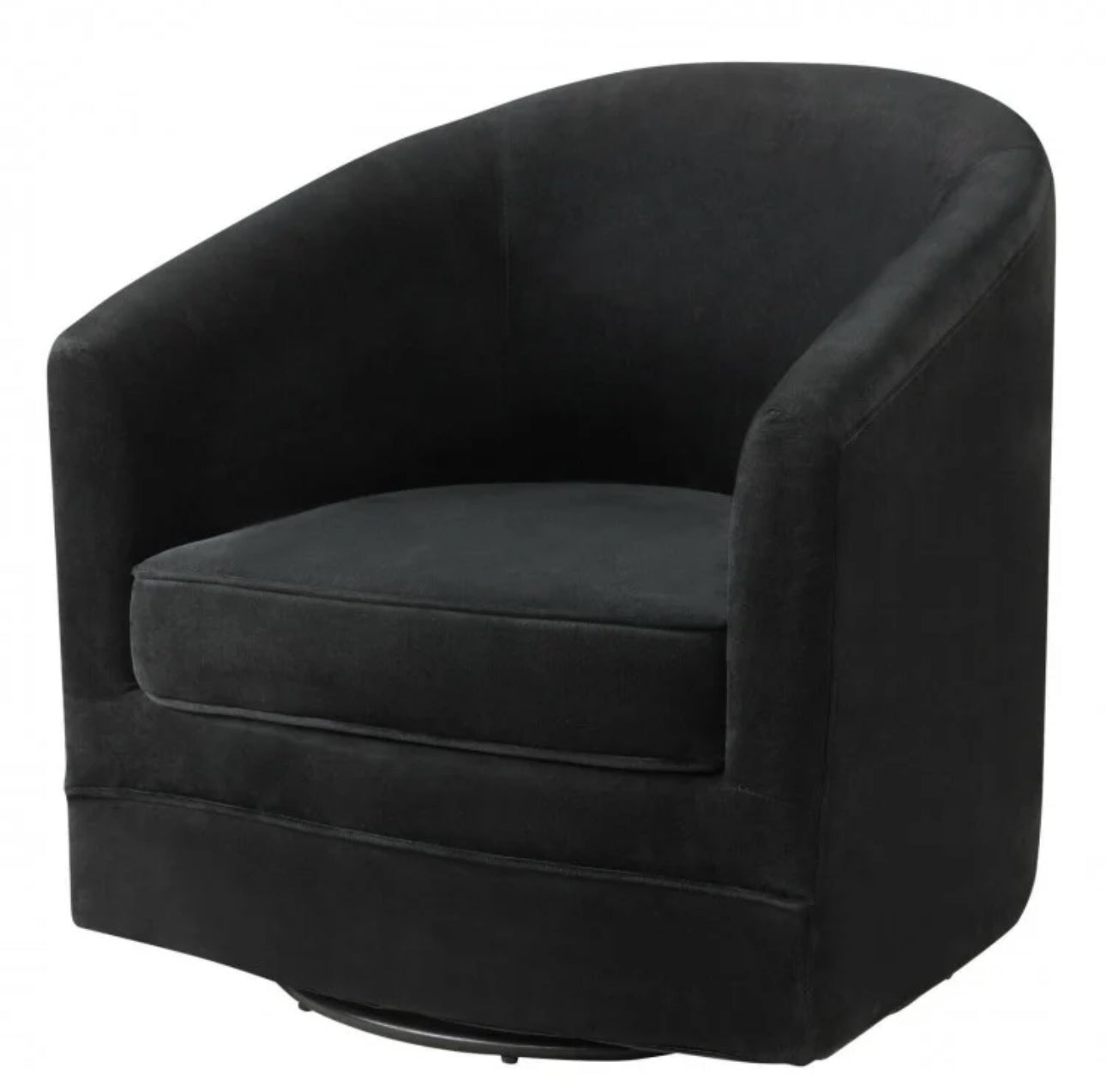Heavy Duty Modern & Classic Comfortable Accent Chair With 360-Degree Swivel Metal Base For Living Room, Office, Cottage