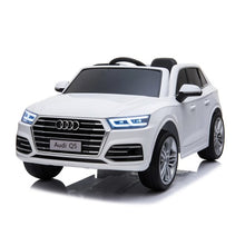 Load image into Gallery viewer, 2025 Licensed Audi Q5 Upgraded 12V Ride On Car For Kids | Leather Seat | Rubber Wheels | 12V | 1 Seater | LED Lights | Remote | Ages 1-6 |
