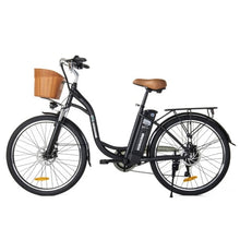 Load image into Gallery viewer, 2025 KORNORGE C6 Electric Bike, 26&quot; City Commuter E-Bike with 350W Motor, LED Headlight, Shimano 7-Speed, 3 Modes, 15.5 MPH Max Speed
