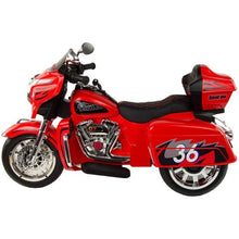 Load image into Gallery viewer, Super Cool 2025 Three-Wheeled Motorcycle Ride On Car | 12V | 2 Speeds | Lights | Music | Storage | Ages 3-8
