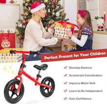 Load image into Gallery viewer, Super Cool Fun Kids No Pedal Balance Bicycle Bike Adjustable Seat, Handles Ages 2.5-5 | Very Light | Heavy Duty | Eva Rubber Wheels
