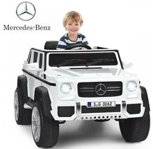 Load image into Gallery viewer, Super Cool 12V Kids Licensed Upgraded 1 Seater Ride On Car Mercedes-Benz Maybach Style | LED Lights | Seatbelt | 4 Wheel Shock Absorber | Ages 3-8 | Remote
