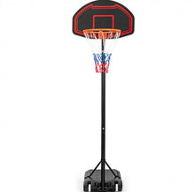 Load image into Gallery viewer, Super Cool 5-Level Adjustment Height Basketball Net Hoop Stand For Kids | 5.1-6.9FT | Heavy Duty Net | Wheels | Indoor | Outdoor
