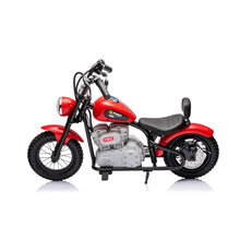 Load image into Gallery viewer, 2025 Cool 1 Seater Motorcycle E-Chopper Ride-On | 14+ | 36V | Up To 25KPH | Holds 177Lbs | Real Rubber Tires | 350W Brushless Motor
