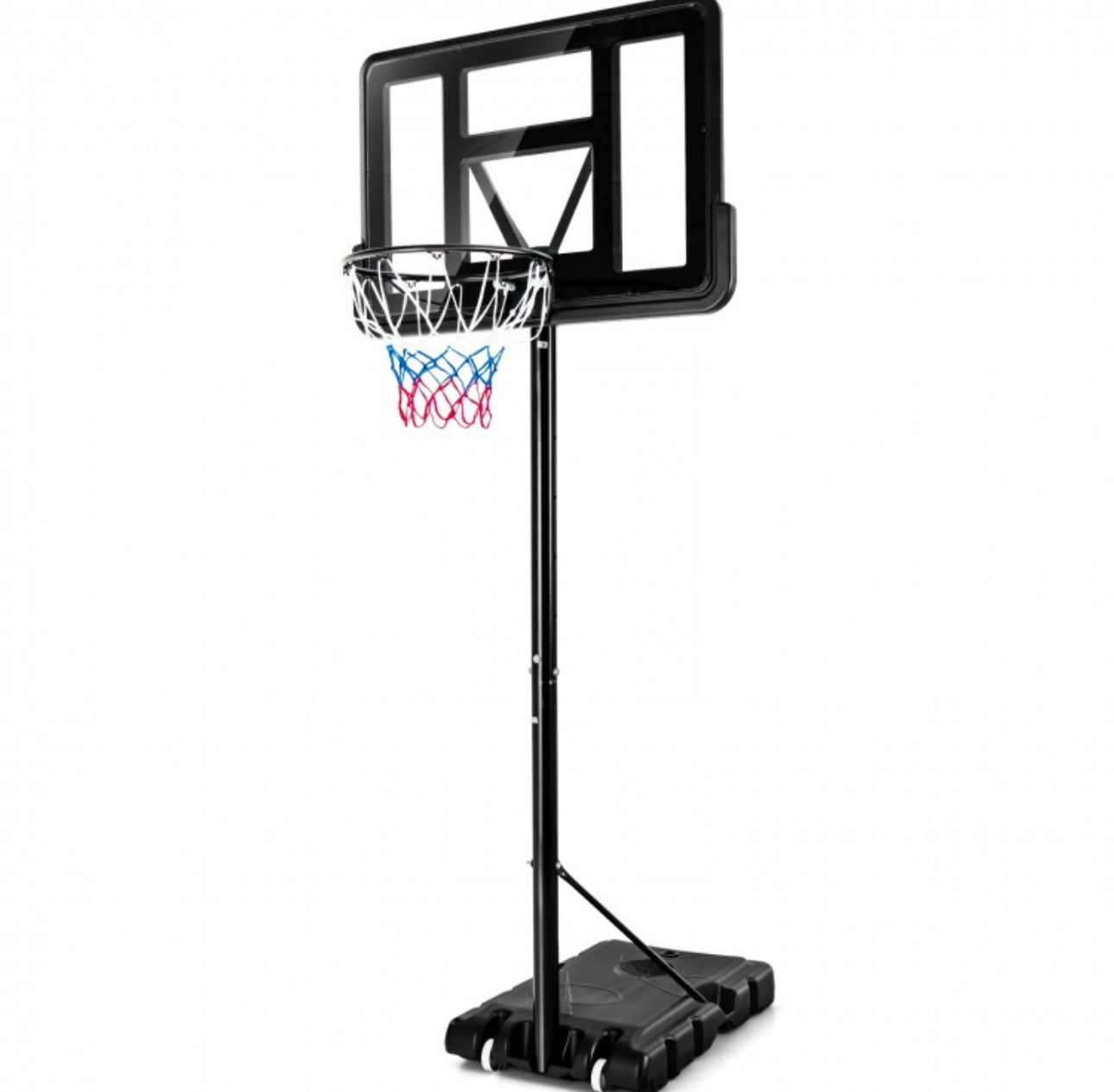 Super Fun Heavy Duty Adjustable Portable Basketball Net Hoop Stand | Shatterproof Backboard | Wheels | 4FT-10FT |
