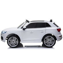 Load image into Gallery viewer, 2025 Licensed Audi Q5 Upgraded 12V Ride On Car For Kids | Leather Seat | Rubber Wheels | 12V | 1 Seater | LED Lights | Remote | Ages 1-6 |
