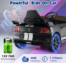 Load image into Gallery viewer, Super Cool 2025 Licensed Ford Shelby GT500 Mustang 1 Seater Ride On Car 12V | Ages 3-8 | Music | Remote
