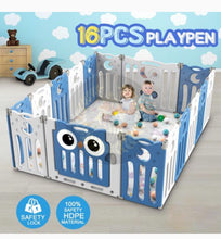 Load image into Gallery viewer, Super Cool 20 Panel Indoor/Outdoor Foldable Play Yard Upgraded Fence | Safety Play Area with Activity for Toddlers and Infants | 3 Colours
