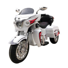 Load image into Gallery viewer, Super Cool 2025 Three-Wheeled Motorcycle Ride On Car | 12V | 2 Speeds | Lights | Music | Storage | Ages 3-8
