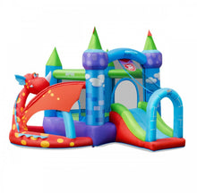 Load image into Gallery viewer, Super Cool &amp; Fun Kids Awesome Dragon Inflatable Bouncy House Castle W 740W Blower | Slide | Ball Pit | Balls | Jump Area | Basketball | Indoor / Outdoor
