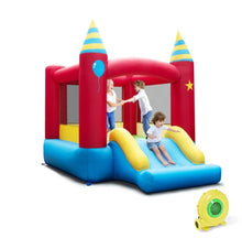 Load image into Gallery viewer, Super Fun Party Theme Bouncy Castle With 480 Watt Blower | Endless Fun | Carry Bag | Stakes | Repair Kit | High Quality | Easy Set Up
