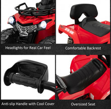 Load image into Gallery viewer, Super Cool Fun 12V Kids Ride On Car Atv 1 Seater | 4 Wheeler | MP3 | LED Lights | Ages 3-8
