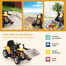Load image into Gallery viewer, New 2025 Upgraded 12V Kids Ride On Car 1 Seater Excavator With Adjustable Arm &amp; Bucket | Music | Push To Start | Remote
