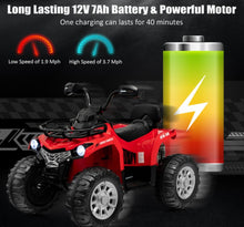 Load image into Gallery viewer, Super Cool Fun 12V Kids Ride On Car Atv 1 Seater | 4 Wheeler | MP3 | LED Lights | Ages 3-8
