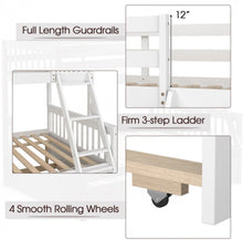 Load image into Gallery viewer, Very Cool Modern &amp; Elegant Twin Over Convertible Bunk Bed With Twin Trundle | Guard Rails | Ladder | Rolling Wheels
