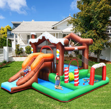 Load image into Gallery viewer, Super Cool Fun Kids Inflatable Bouncy House Jumping Castle Slide Climber Bouncer With 550W Blower | Holds 120Kg | Kids Party | Camping | Climbing Wall | Basketball Hoop
