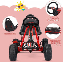 Load image into Gallery viewer, 2025 Super Cool Upgraded 4 Wheel Pedal Powered GoKart Ride On Car | Adjustable Seat | Heavy Duty Seat | Enclosed Chain For Safety
