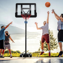 Load image into Gallery viewer, Super Cool Adjustable 12 Levels Basketball Net Hoop Set With 44” Backboard | 4-10 Feet | Wheels | 18” Rim | 2 Nets | Heavy-duty | Indoor | Outdoor
