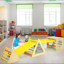 Load image into Gallery viewer, Super Adorable Heavy duty 5-in-1 Rectangle | Triangle Fun Playground Set | With 2 Playful Ramps | For Hours Of Fun
