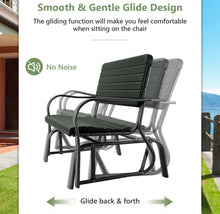 Load image into Gallery viewer, Very Relaxing Heavy Duty Outdoor Patio Swing Bench Love-seat | Smooth Gliding | Steel Frame | Rust Resistant
