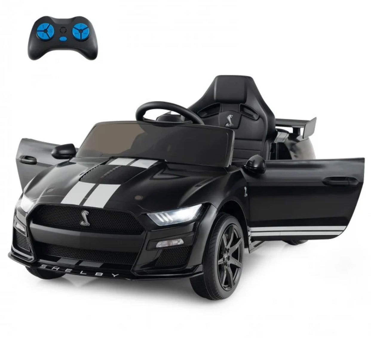 Super Cool 2025 Licensed Ford Shelby GT500 Mustang 1 Seater Ride On Car 12V | Ages 3-8 | Music | Remote