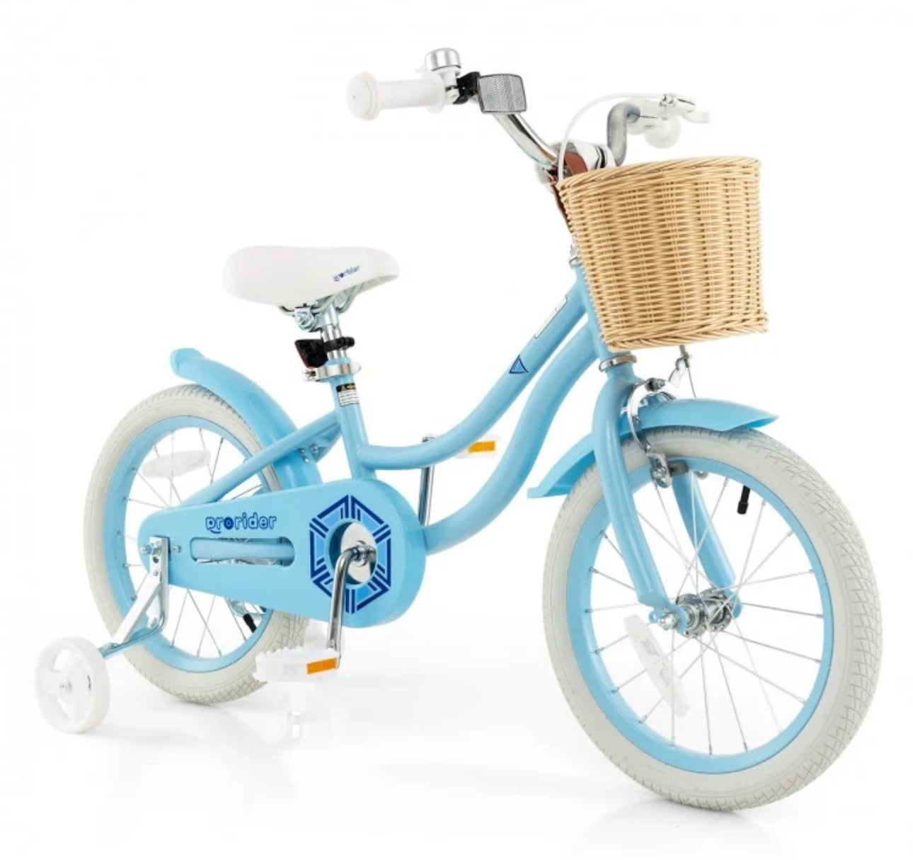 Super Awesome & Fun Retro 16” Children’s Pedal Bicycle Bike Adjustable Handle, Seat | Ages 4-7 | Basket | Bell | Comfy Seat | Heavy Duty Tires