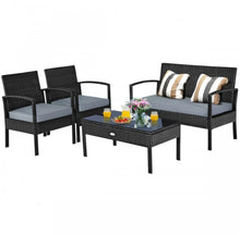 Load image into Gallery viewer, Very Relaxing &amp; Elegant 4 Piece Patio Furniture Set Cushioned With Love Seat | Table
