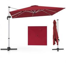 Load image into Gallery viewer, Heavy Duty Sturdy 10FT Outdoor Patio Canopy Umbrella Square Cantilever Umbrella With 360° Rotation &amp; 5 Adjustable Tilt | Vent | Easy Operate
