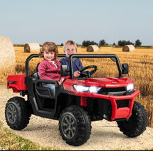 Load image into Gallery viewer, 2025 Upgraded 24V Dump Truck Kids Ride On Car | Up To 8-10KPH | 2 Seater | Switch For Dump Bed | Open Tailgate | Music | 2 Of 20000 RPM Motors | Remote
