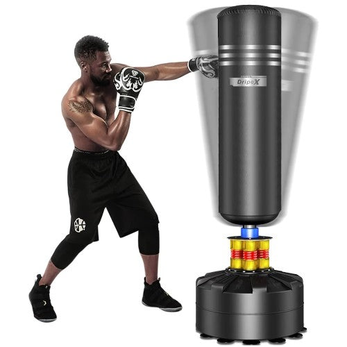 Awesome DRIPEX Freestanding Punching Bag, Free Stand Training Boxing Bag for Teens, Adults, Boxing, Kickboxing, Fitness Workout Training