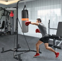 Load image into Gallery viewer, Heavy Duty Modern Boxing Punching Stand With Heavy Bag | 2-in-1 | Resilient Speed Bag | Sturdy Construction
