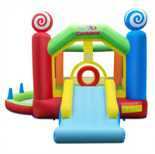 Load image into Gallery viewer, Super Cool Inflatable Kids Candy Land Theme Bouncy House Castle | 735W Blower | Jumping Area | Slide | Balls | Ball Pit | Basketball
