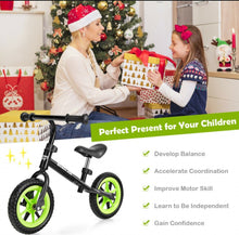 Load image into Gallery viewer, Super Cool Fun Kids No Pedal Balance Bicycle Bike Adjustable Seat, Handles Ages 2.5-5 | Very Light | Heavy Duty | Eva Rubber Wheels
