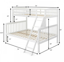 Load image into Gallery viewer, Heavy Duty Elegant &amp; Modern Twin Over Full Bunk Bed With Ladder, Guardrail | Stacked Or Separated | Large Storage Under Bed | Easy Assembly
