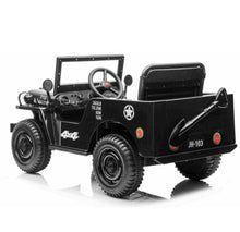 Load image into Gallery viewer, 2025 Military / Army 12V Willy Jeep Style Truck Upgraded | 1 Seater Kids Ride-On Car| Leather Seats | Rubber Tires | Remote | 2 Colours
