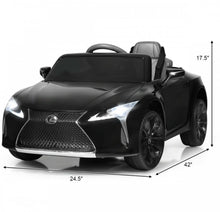 Load image into Gallery viewer, 2025 Licensed 12V Lexus LC500 12V Kids Ride-On Car 1 Seater Upgraded | Music | Shocks | Bright Lights | Remote | Ages 3-8
